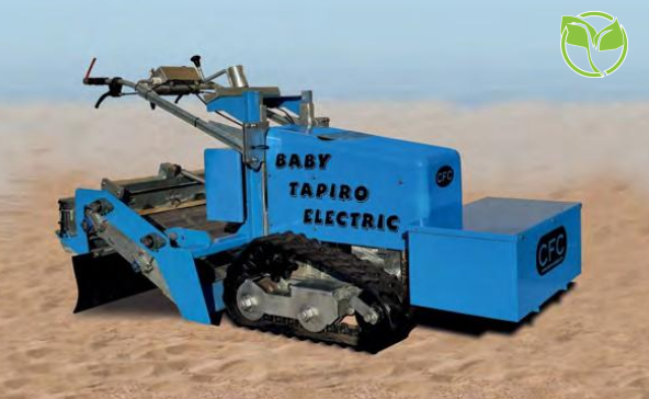 Baby Tapiro Electric plaj temizleme makinesi, plajda...